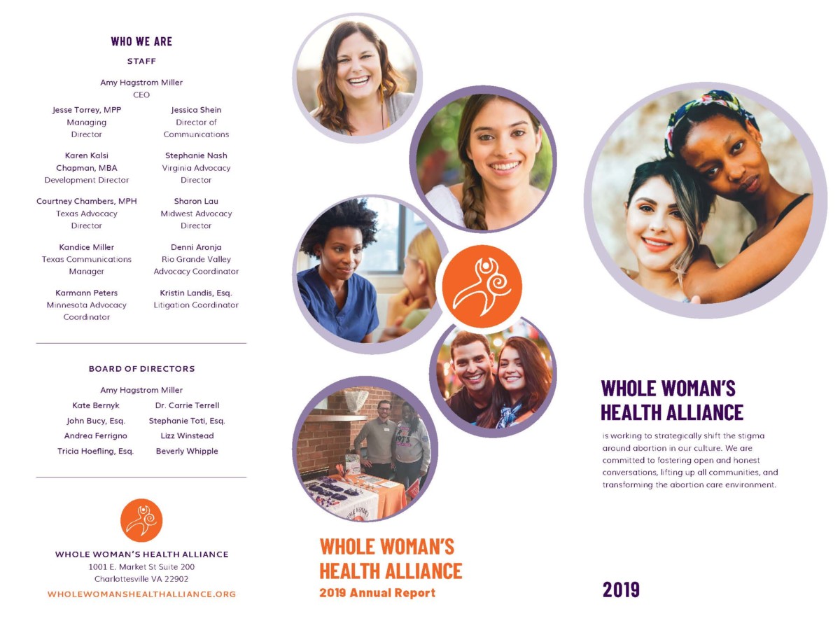 Whole Woman’s Health Alliance Annual Report 2019 Whole Woman’s Health